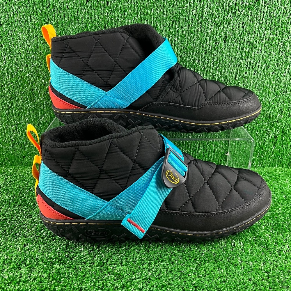 NEW Chaco Ramble Puff Arctic Chill Black Ankle Boots Mens
